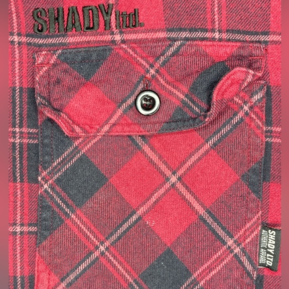 Shady Ltd Other - Shady lmtd Flannel Zip Up Fleece Lined Hoodie 

Size XL